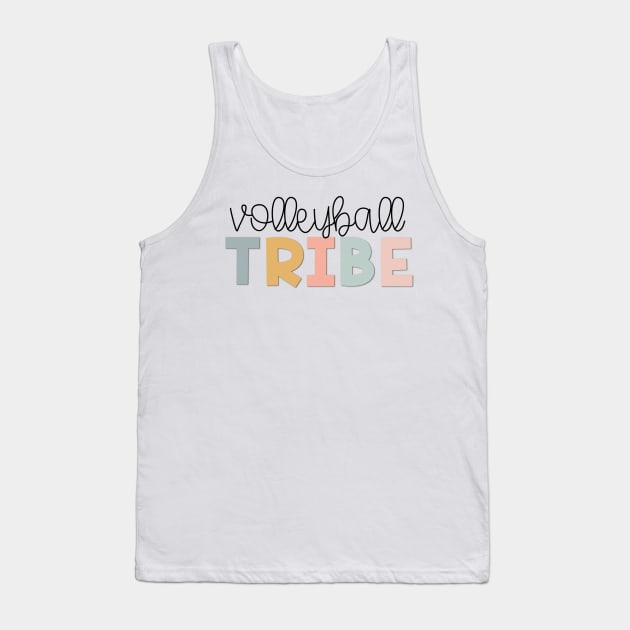 Volleyball Tribe Muted Pastels Tank Top by broadwaygurl18